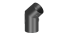 Vorschau: Ofenrohr - Winkel 45° mit Tür schwarz - Jeremias Ferro-Lux