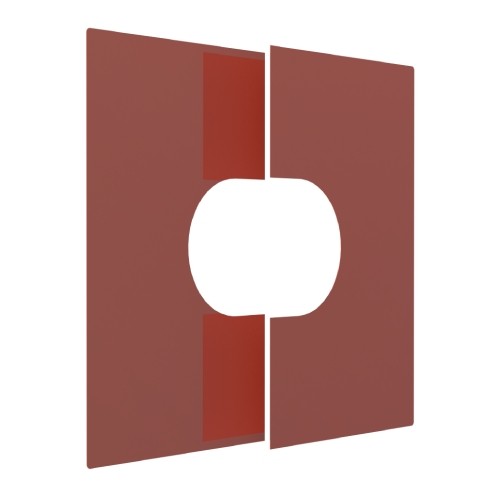 Deckenblende zweiteilig 0-30° aus Kupfer für Tecnovis TEC-DW-Classic Deckenblende zweiteilig 0-30° aus Kupfer für Tecnovis TEC-DW-Classic