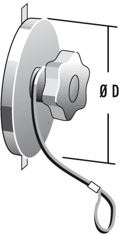 RV-Deckel bis 400 °C (für Reinigungsöffnung rund) - doppelwandig - Raab DW-FU