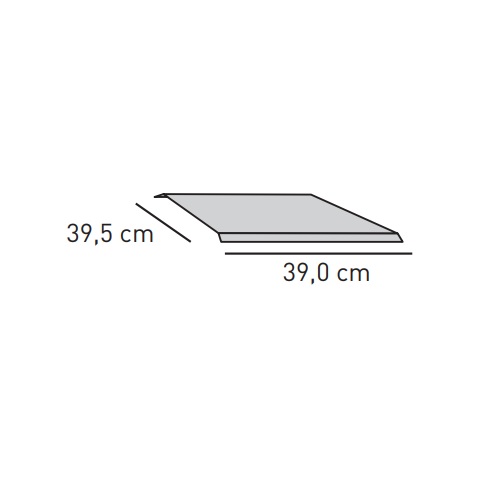 Kaminzubehör Skantherm - Strahlschutzblech 39,0 x 39,5 cm