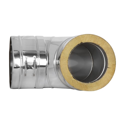 Winkel 90° starr - doppelwandig - Tecnovis TEC-DW-Classic