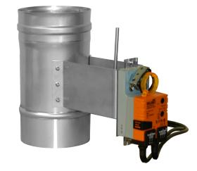 Motorisch gesteuerte Abgasklappe für Abgasanlagen im Unterdruck - Motorische Abgasklappe MAK, geeign