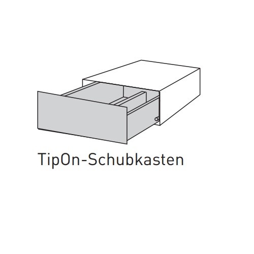 Kaminzubehör Skantherm - TipOn-Schubkasten für 40,0 cm breite Box
