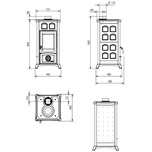La Nordica Gemma Kaminofen 6 kW