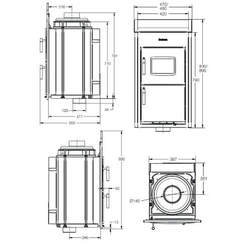 Buderus Logaflame HLG217 Heizeinsatz 10 kW