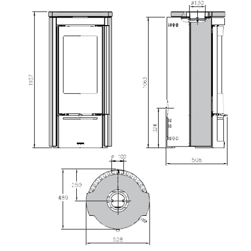 La Nordica Liù - Pietra Kaminofen 7,5 kW