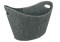 Vorschau: Kaminzubehör - Filzkorb, Oval, Anthrazit - Lienbacher