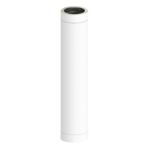 Längenelement 1000 mm - doppelwandig - Jeremias DW-WHITE Längenelement 1000 mm - doppelwandig - Jeremias DW-WHITE