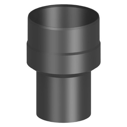 Ofenrohr - Erweiterung lackiert schwarz - Tecnovis TEC-Stahl
