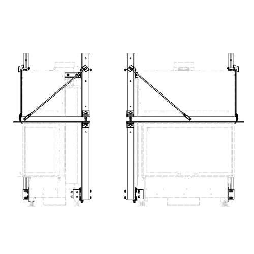 Schmid - Tragrahmensystem inkl. Tragrahmen für Ekko R 84(34) h Kaminzubehör Schmid - Tragrahmensystem inkl. Tragrahmen für Ekko R 84(34) h Kaminzubehör