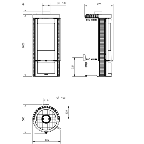 La Nordica Marlena Kaminofen 7,5 kW