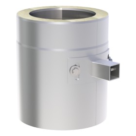 Längenelement 250 mm mit Aufnahme für Wandhalter - doppelwandig - Tecnovis TEC-DW-Design