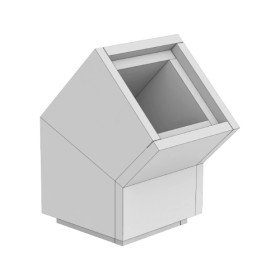 Leichtbauschornstein - Bogen 45° - eka compact L90