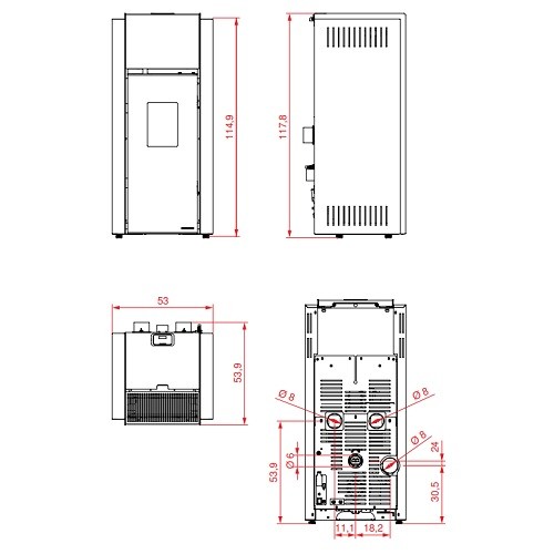 Pelletofen PALAZZETTI Ecofire Allegro 12kW