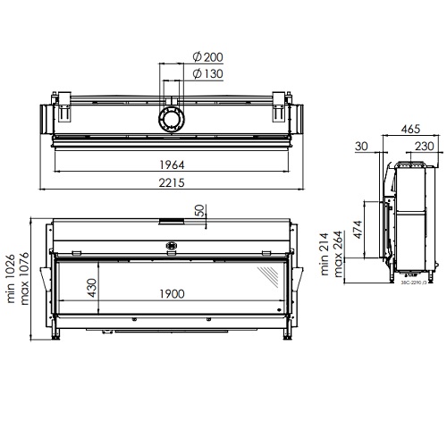 DRU Metro 200XT RCH Gaskamin