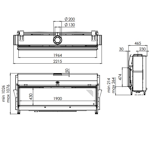 DRU Metro 200XT RCH Gaskamin