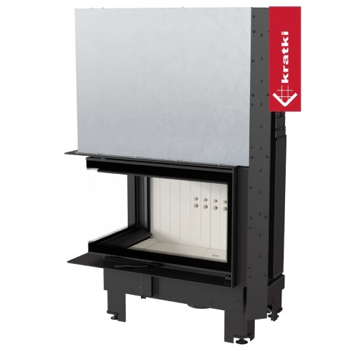 Kratki MBM Kamineinsatz 10 kW Eckkamin Schiebetür