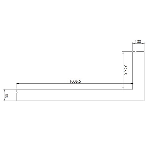 DRU - Einbaurahmen für Metro 100XT/2-41 RCH (6-seitig, B = 100 mm) Gaskaminzubehör