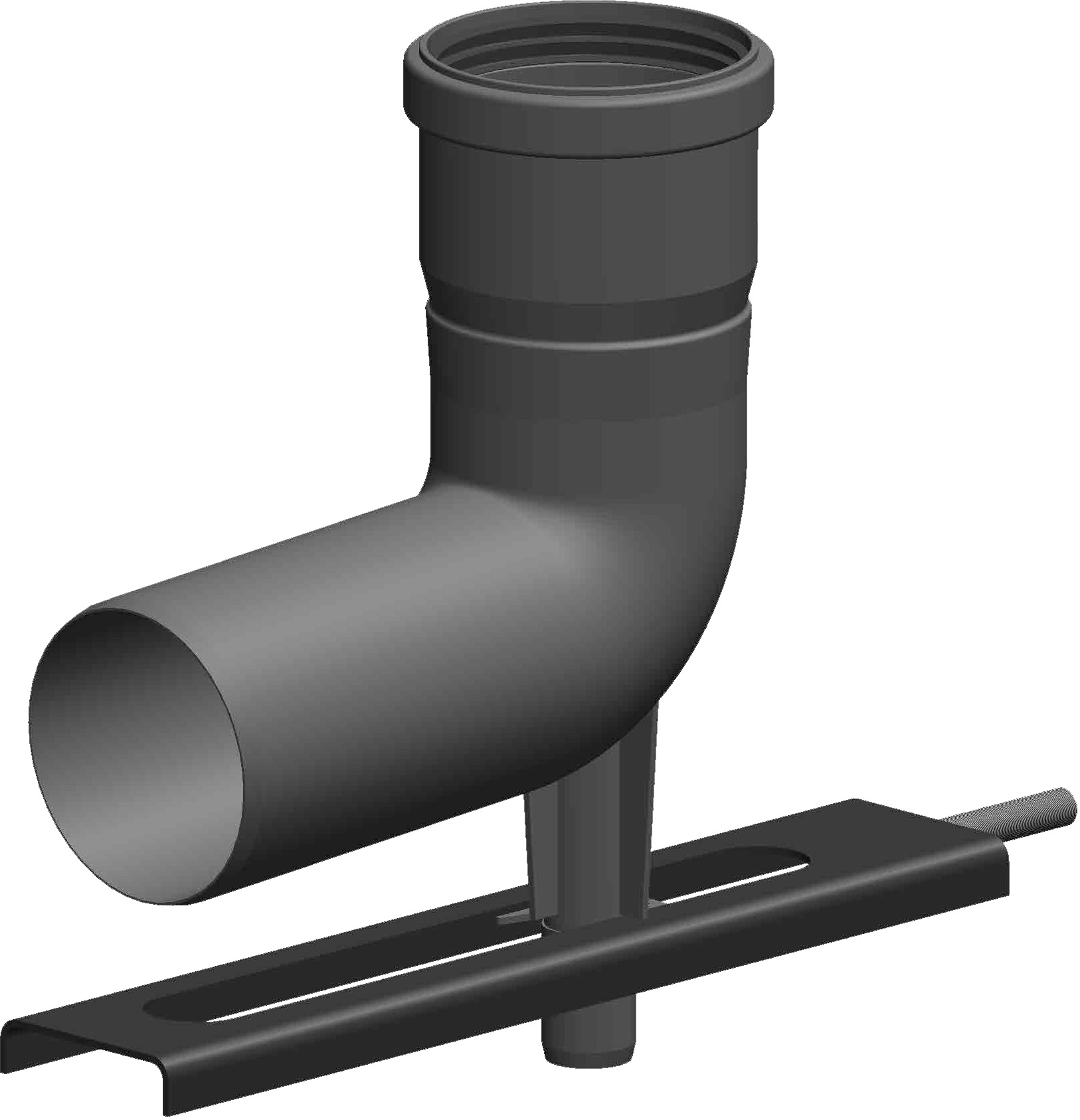 Winkel 87° mit Stützfuß und Auflageschiene - Kunststoff - Tecnovis TEC-PPS und TEC-PP-FLEX
