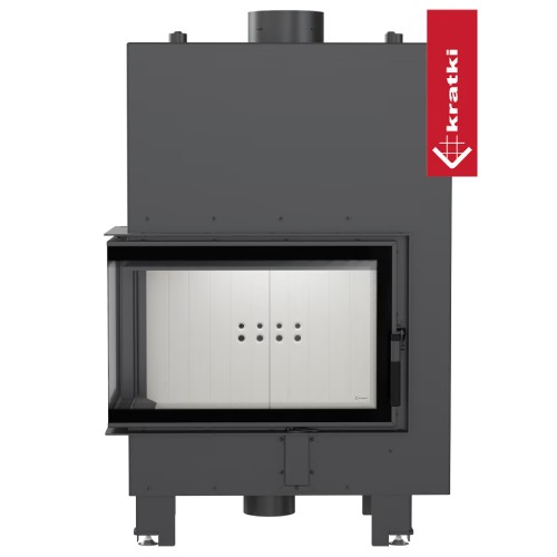 Kratki MBM PW Kamineinsatz 12 kW Eckkamin wasserführend