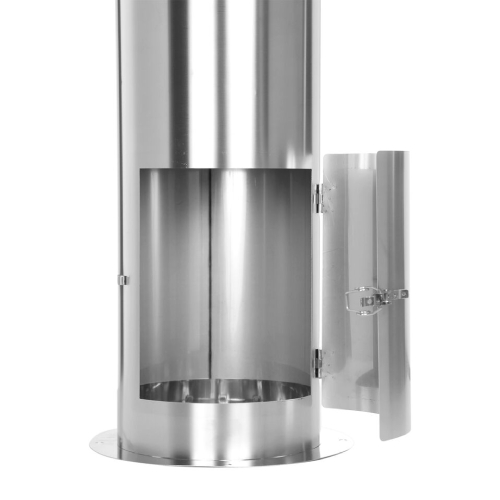 Teleskopstütze 610-1190 mm inkl. Teleskopkopf mit Kondensatablauf und Tür - doppelwandig - Tecnovis TEC-DW-Design