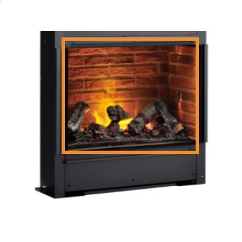 Dimplex - Brick back panel Kaminzubehör