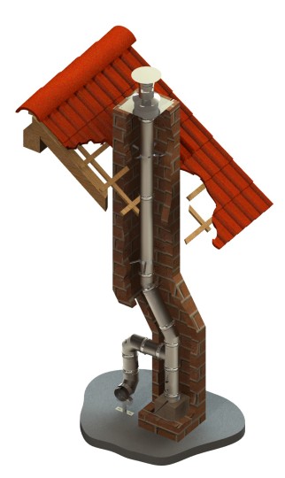 Edelstahl Schornstein Bausatz TEC-EW-Classic