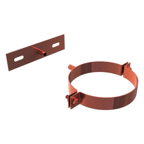 Befestigungsschelle 2-teilig, Altkupfer lackiert für Tecnovis TEC-DW-Classic Befestigungsschelle 2-teilig, Altkupfer lackiert für Tecnovis TEC-DW-Classic