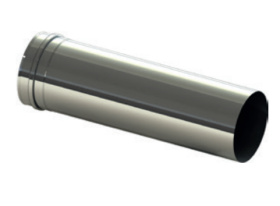Edelstahlrohr L = 500 mm V2A