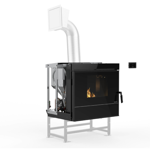 Palazzetti Ecofire Idro V24 Pellet Kamineinsatz 23,8 kW mit Raumluftgebläse