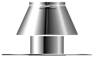 Dachdurchführung flach mit VA incl. Regenabweiser - doppelwandig - Schräder Future DW Dachdurchführung flach mit VA incl. Regenabweiser - doppelwandig - Schräder Future DW