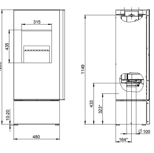 Wodtke Casa duo Kaminofen 6 kW