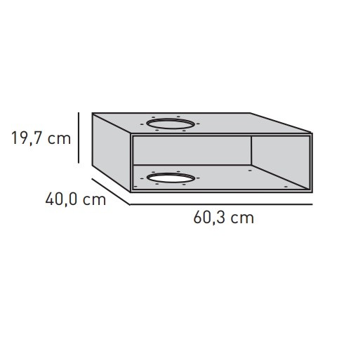 Skantherm - Basis Box linksseitig, Breite 60,3 cm für Elements (2.0, 400) Kaminzubehör Skantherm - Basis Box linksseitig, Breite 60,3 cm für Elements (2.0, 400) Kaminzubehör