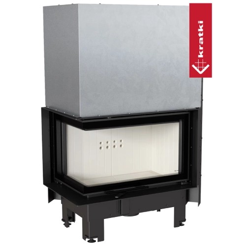 Kratki MBM Kamineinsatz 10 kW Eckkamin Schiebetür