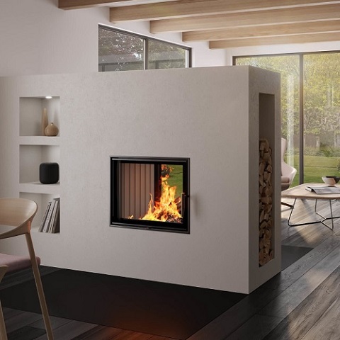 Spartherm Varia FD Kamineinsatz 11,6 kW raumluftunabhängig Dreh-/Drehtür Durchsicht