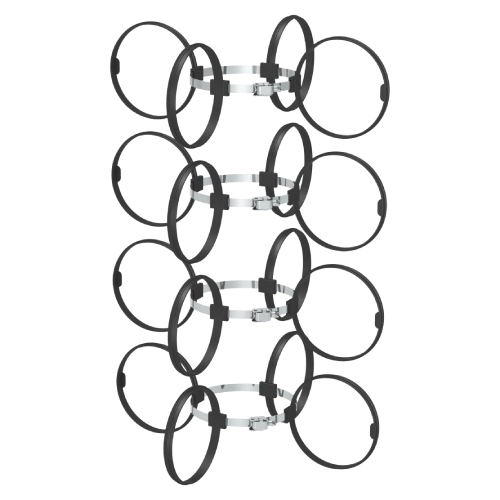 Montageschelle 4 Stück / Abstandshalter - Kunststoff - Tecnovis TEC-PP-FLEX