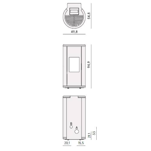 Cadel Sound 5 Ps Pelletofen 5,5 kW 