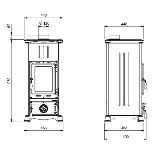 La Nordica Emiliana - Steel Kaminofen 6,5 kW