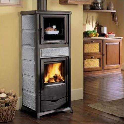 La Nordica TermoRossella Plus Forno DSA 4.0 Kaminofen 11,1 kW wasserführend mit Backfach