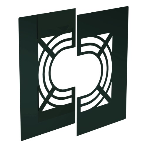 Deckenblende für Hinterlüftung, zweiteilig, 0-30° - doppelwandig - Jeremias DW-GREY Deckenblende für Hinterlüftung, zweiteilig, 0-30° - doppelwandig - Jeremias DW-GREY