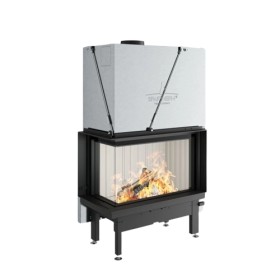 Spartherm Premium V-2L-80h Kamineinsatz 10,5 kW Eckkamin Schiebetür