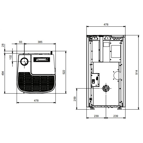 La Nordica Extraflame Lina Top Pelletofen 7 kW