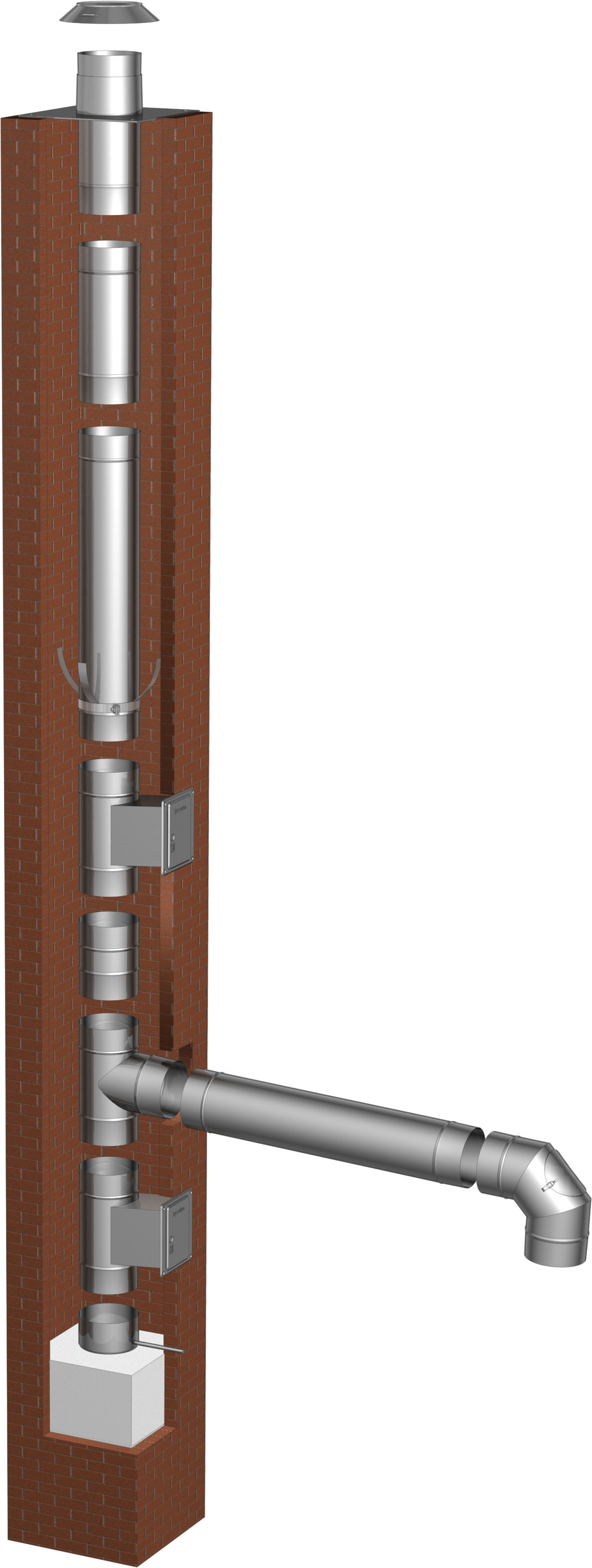 Schornsteinsanierung einwandig Ø 100 mm – Tecnovis TEC-EW-Classic