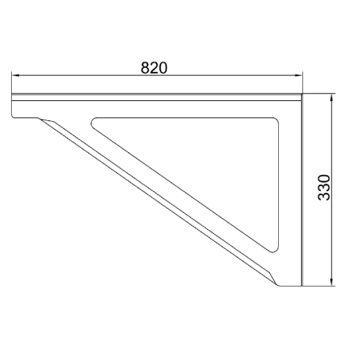Wandstützen 820 mm - doppelwandig - Reuter DW-Systeme