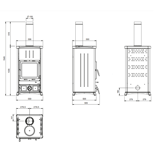 La Nordica Concita 2.0 - Steel Kaminofen 11,8 kW