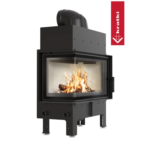 Kratki Floki M Kamineinsatz 10 kW Eckkamin