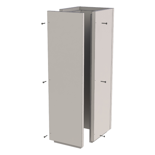 Leichtbauschornstein - Schachtelement 1000 mm verschraubt - Tecnovis TEC-LS-F