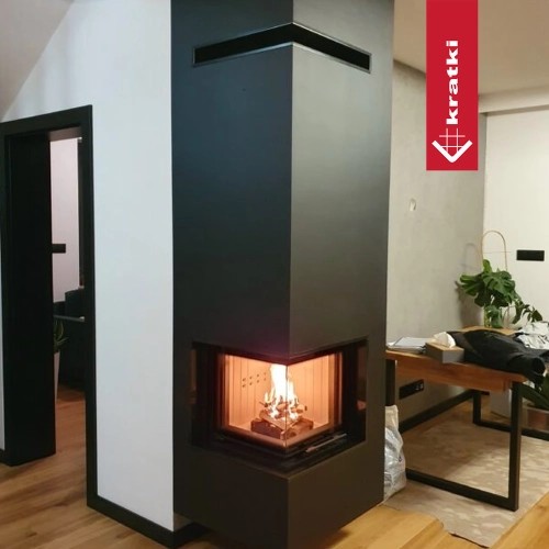 Kratki MBN Kamineinsatz 8 kW Eckkamin
