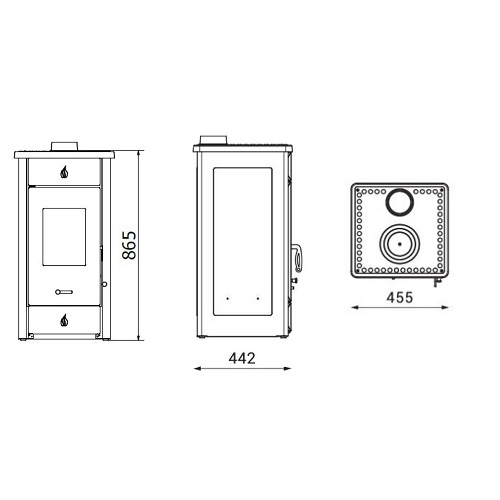 Wamsler Luke Kaminofen 8 kW