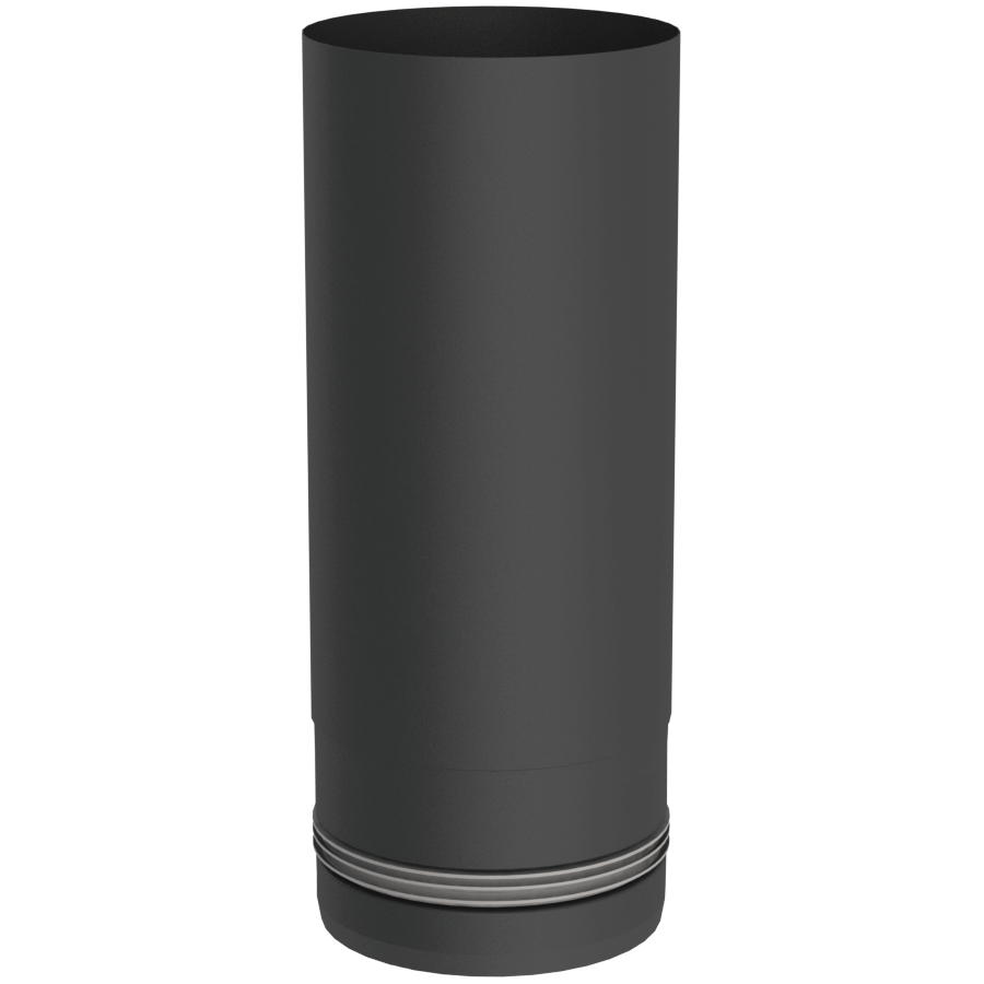 Pelletofenrohr - Längenelement 250 mm - schwarz lackiert - Tecnovis TEC-PELLET
